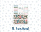 Kit 0275 - HP Classic - Monthly Kit - July - Tropical Safari Blush - For Classic Happy Planner