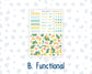Kit 0227 - HP Classic - Monthly Kit - July - Lemon Grove - For Classic Happy Planner
