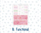 Kit 0253 - HP Classic - Monthly Kit - February - Rosy Daydreams - For Classic Happy Planner