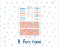 Kit 0268 - HP Classic - Monthly Kit - June - Sea Sweeties - For Classic Happy Planner