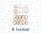 Kit 0303 - HP Classic - Monthly Kit - November - Into The Woods - For Classic Happy Planner