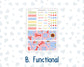Kit 0269 - HP Classic - Monthly Kit - June - Dolce Mare - For Classic Happy Planner