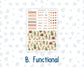 Kit 0298 - HP Classic - Monthly Kit - October - Velvet Bloom - For Classic Happy Planner