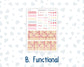 Kit 0254 - HP Classic - Monthly Kit - February - Valentine Village - For Classic Happy Planner