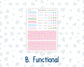 Kit 0262 - HP Classic - Monthly Kit - April - Spring Puffs - For Classic Happy Planner