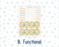 Kit 0280 - HP Classic - Monthly Kit - Half Past Six In August - For Classic Happy Planner