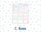 Kit 0262 - HP Classic - Monthly Kit - April - Spring Puffs - For Classic Happy Planner