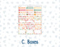 Kit 0271 - HP Classic - Monthly Kit - June - Strawberry Shore - For Classic Happy Planner