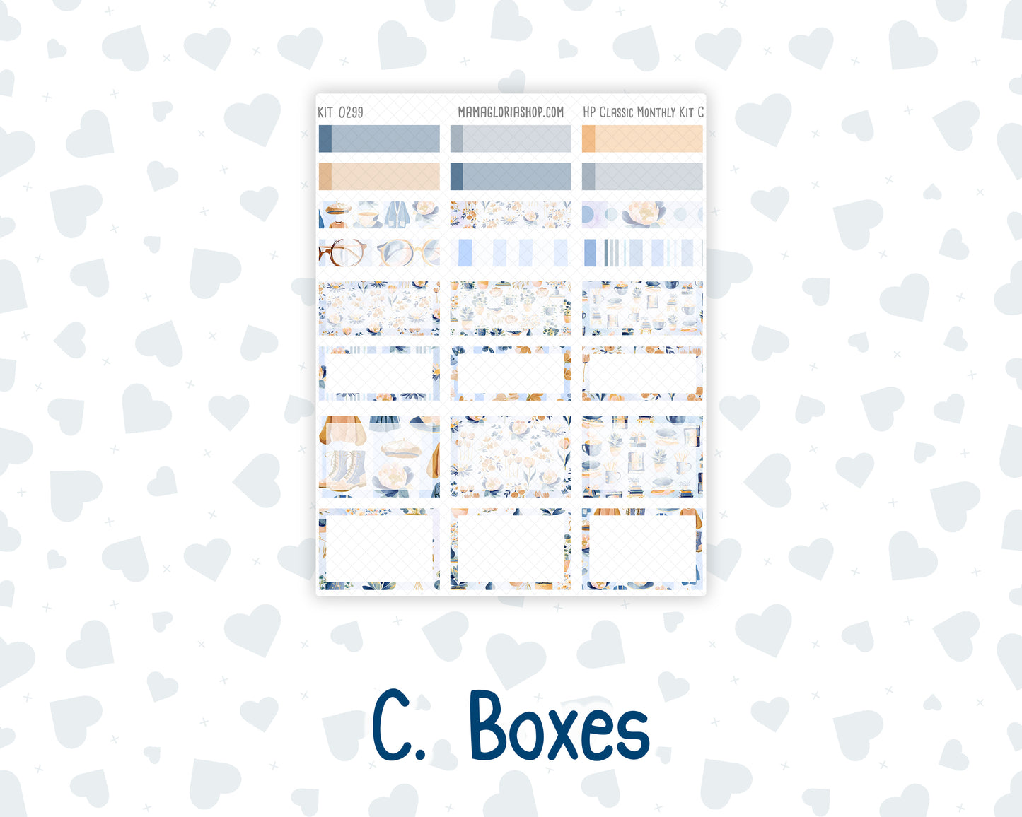 Kit 0299 - HP Classic - Monthly Kit - October - Book Nook - For Classic Happy Planner