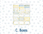 Kit 0274 - HP Classic - Monthly Kit - July - Sunny Lemon Shore - For Classic Happy Planner