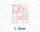 Kit 0254 - HP Classic - Monthly Kit - February - Valentine Village - For Classic Happy Planner