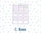 Kit 0263 - HP Classic - Monthly Kit - April - Lavender Drift - For Classic Happy Planner