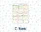 Kit 0256 - HP Classic - Monthly Kit - March - Froggy Luck - For Classic Happy Planner