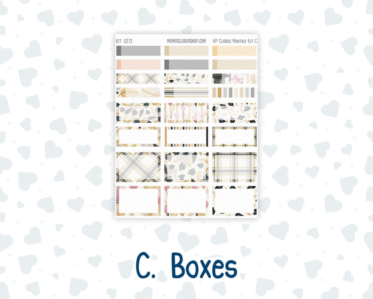 Kit 0272 - HP Classic - Monthly Kit - May - Graduation - For Classic Happy Planner