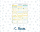 Kit 0227 - HP Classic - Monthly Kit - July - Lemon Grove - For Classic Happy Planner