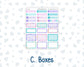 Kit 0230 - HP Classic - Monthly Kit - August - School Daze - For Classic Happy Planner