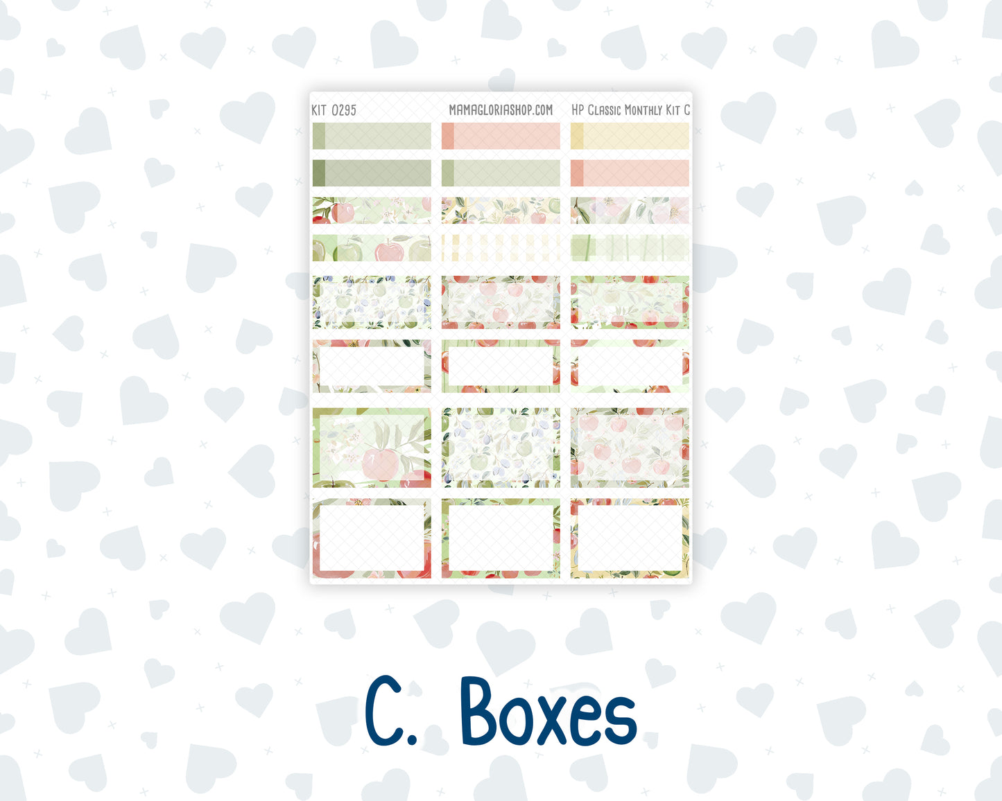 Kit 0295 - HP Classic - Monthly Kit - September - Apple Harvest - For Classic Happy Planner