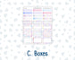 Kit 0252 - HP Classic - Monthly Kit - February - Tokyo Candy Cloud - For Classic Happy Planner