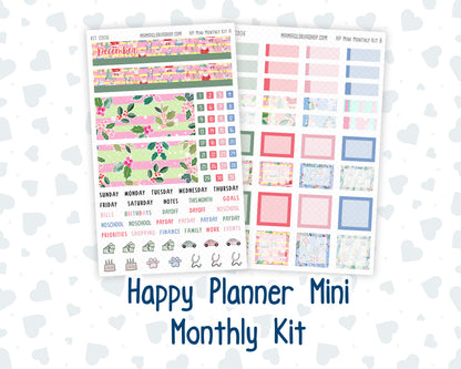 Kit 0306 - HP Mini - Monthly Kit - December - Jolly Mischief - For Mini Happy Planner