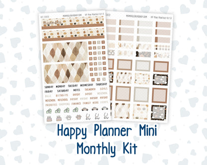 Kit 0303 - HP Mini - Monthly Kit - November - Into The Woods - For Mini Happy Planner