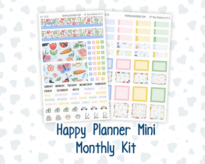 Kit 0279 - HP Mini - Monthly Kit - August - Not Ready For School - For Mini Happy Planner