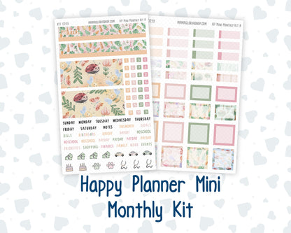 Kit 0259 - HP Mini - Monthly Kit - March - Spring Garden Chores - For Mini Happy Planner