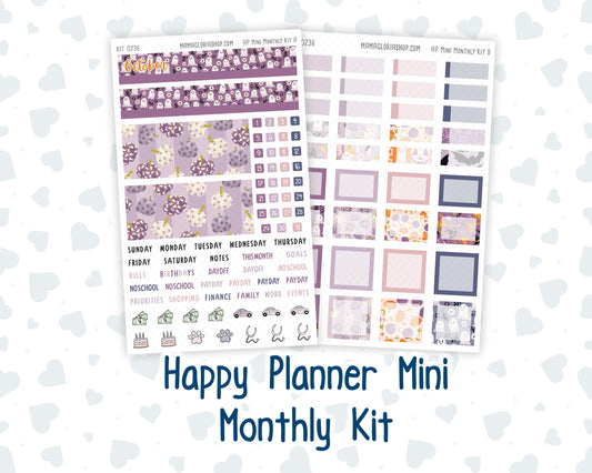 Kit 0236 - HP Mini - Monthly Kit - October - Sweet & Spooky - For Mini Happy Planner