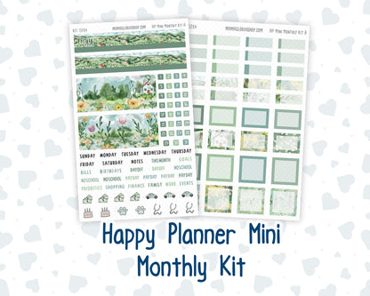 Kit 0264 - HP Mini - Monthly Kit - May - Spring Walk - For Mini Happy Planner