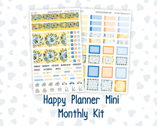 HP - Monthly - Kit 0219- Bee's Business- May- For Mini Happy Planner