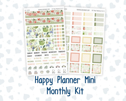 Kit 0295 - HP Mini - Monthly Kit - September - Apple Harvest - For Mini Happy Planner