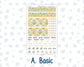 Kit 0280 - HP Mini - Monthly Kit - Half Past Six In August - For Mini Happy Planner