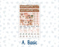 Kit 0296 - HP Mini - Monthly Kit - September - Coffee Break - For Mini Happy Planner