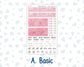 Kit 0253 - HP Mini - Monthly Kit - February - Rosy Daydreams - For Mini Happy Planner