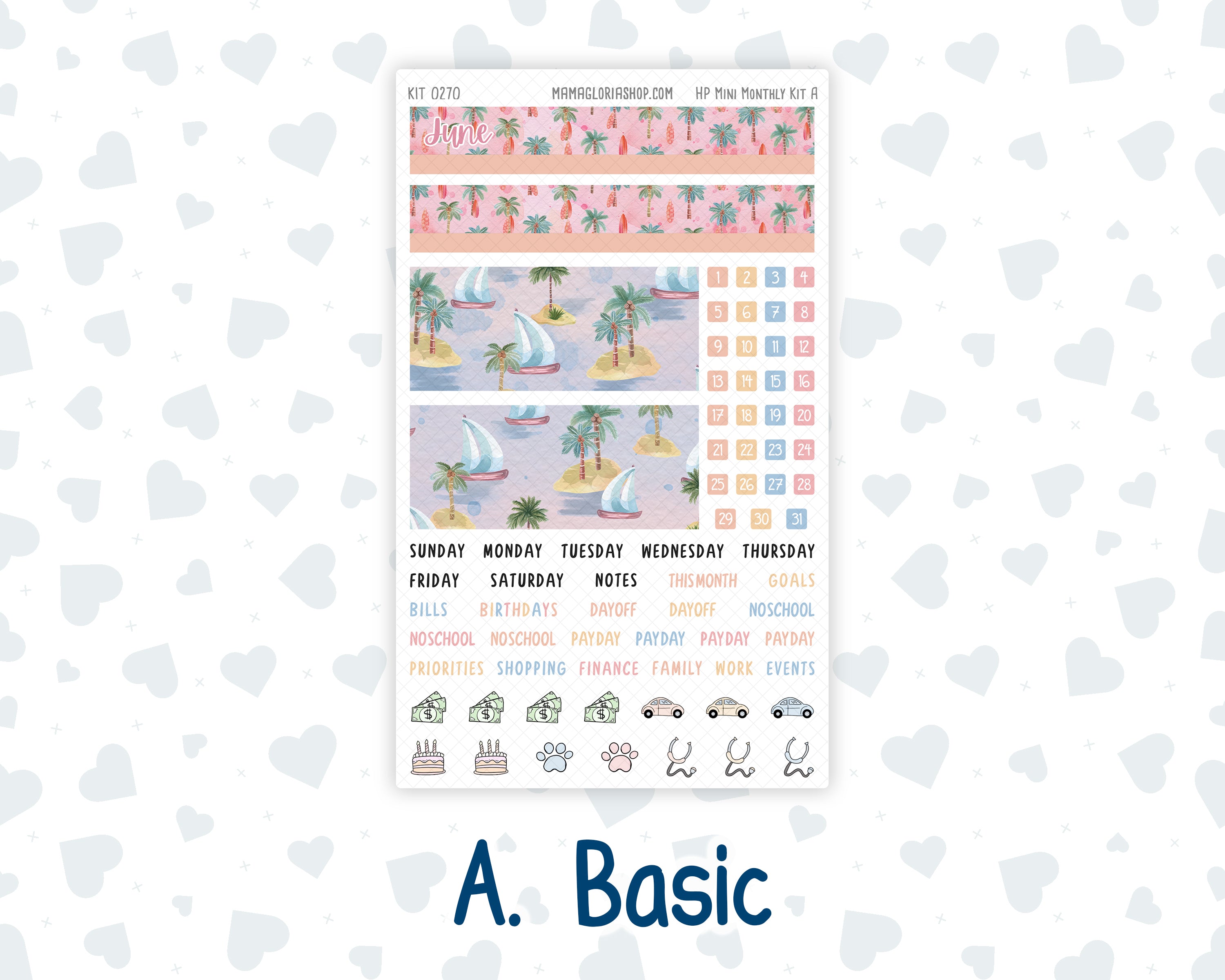 Kit 0270 - HP Mini - Monthly Kit - June - Beachside Bliss - For Mini H ...