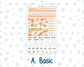 Kit 0228 - HP Mini - Monthly Kit - August - Just Peachy - For Mini Happy Planner