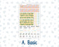 Kit 0222 - HP Mini - Monthly Kit - June - Beach Day - For Mini Happy Planner