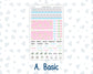 Kit 0262 - HP Mini - Monthly Kit - April - Spring Puffs - For Mini Happy Planner