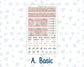 Kit 0257 - HP Mini - Monthly Kit - March - Blush Garden - For Mini Happy Planner