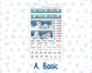 Kit 0247 - HP Mini - Monthly Kit - December - Snow Day Adventures - For Mini Happy Planner
