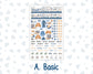 Kit 0299 - HP Mini - Monthly Kit - October - Book Nook - For Mini Happy Planner