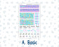 Kit 0230 - HP Mini - Monthly Kit - August - School Daze - For Mini Happy Planner