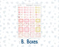 Kit 0294 - HP Mini - Monthly Kit - September - Rosy Reveria - For Mini Happy Planner