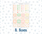 Kit 0228 - HP Mini - Monthly Kit - August - Just Peachy - For Mini Happy Planner