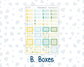 Kit 0227 - HP Mini - Monthly Kit - July - Lemon Grove - For Mini Happy Planner