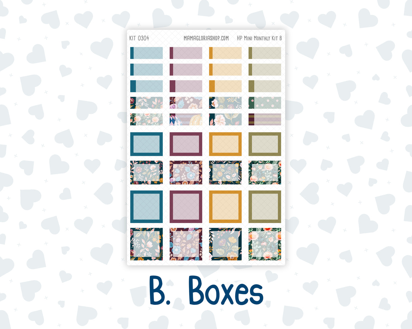 Kit 0304 - HP Mini - Monthly Kit - November - Autumn In Bloom - For Mini Happy Planner