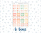 Kit 0278 - HP Mini - Monthly Kit - August - Oops, All Peaches - For Mini Happy Planner
