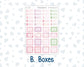 Kit 0253 - HP Mini - Monthly Kit - February - Rosy Daydreams - For Mini Happy Planner