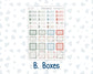 Kit 0245 - HP Mini - Monthly Kit - December - Vintage Christmas - For Mini Happy Planner