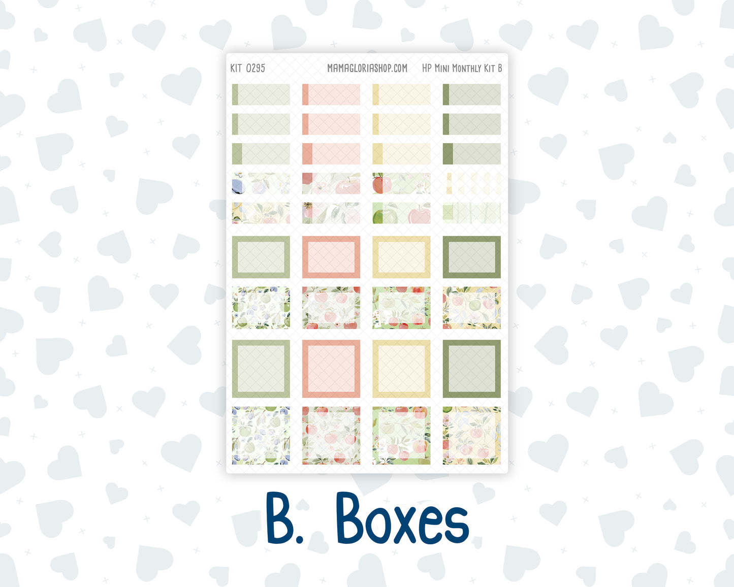 Kit 0295 - HP Mini - Monthly Kit - September - Apple Harvest - For Mini Happy Planner