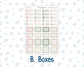Kit 0257 - HP Mini - Monthly Kit - March - Blush Garden - For Mini Happy Planner
